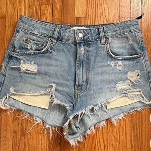 Zara denim shorts